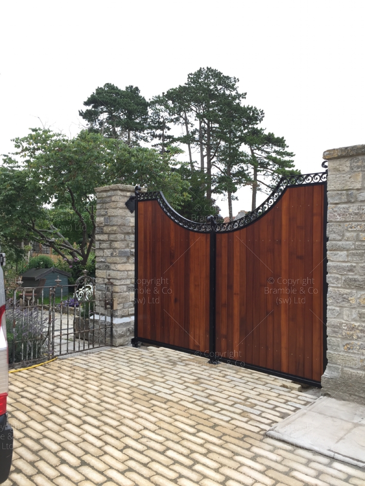 Large Wooden Gates, Langport, Somerset